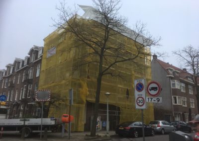 Renovatiesteiger regenkappen Amsterdam